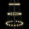 vidaXL LED Ziemassvētku koks su 295 LED Silti balts 250 cm Metāla
