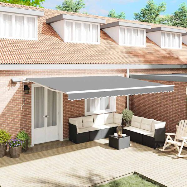 vidaXL Pārklājuma struktūra Balts 400 × 300 cm Alumīnijs