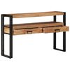 vidaXL Konsoles galds Brūna 120 x 33 x 75 cm Cietā akācijas koks