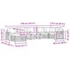 vidaXL Dīvāna komplekti 7 pcs Dabisks un bē&scaron;s Cietā akācijas koks
