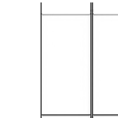 vidaXL 5-paneļu istabas aizslietnis, 250x220 cm, balts audums