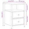 vidaXL naktsskapī&scaron;i 2 gab. koka krāsa 34x35,5x50 cm inženierijas koks