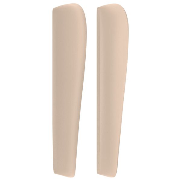 vidaXL galvgalis ar malām, 93x23x118/128 cm, kapučīno mākslīgā āda