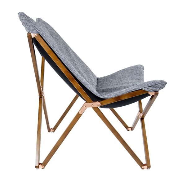 Bo-Camp atpūtas krēsls Bloomsbury, M izmērs, pelēks