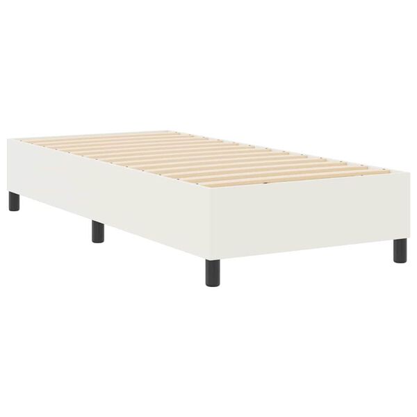 vidaXL Platformas gultas rāmis Krēmkrāsa 90 x 190 cm Korduroja audums