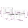 vidaXL gultas rāmis, masīvkoks, 120x190 cm, divvietīgs