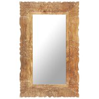 vidaXL spogulis, 80x50 cm, mango masīvkoks