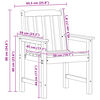 vidaXL Dārza ēdamkrēsls 4 pcs Balts 65.5 x 55.5 x 88cm Plastmasa