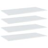 vidaXL plauktu dēļi 4 gab. spīdīgi balti 80x20x1,5cm inženierijas koks
