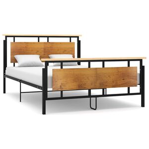 vidaXL gultas rāmis, metāls, 140x200 cm