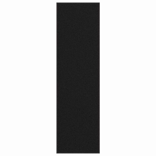 vidaXL durvju paklājs, melns, 115x400 cm