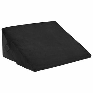 vidaXL Spilvens ar slīpu formu Melna 55 x 55 x 26 cm Atmiņas putas
