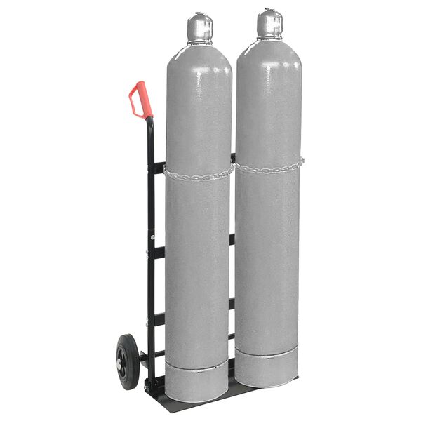 vidaXL Rokas rati Melns un sarkans 63 x 43,5 x 110 cm Tērauds