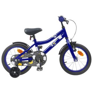 vidaXL Bērnu Velosipēds 12 Collas no 2-4 gadiem Tum&scaron;i zils
