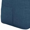 vidaXL Atpakaļ spilvens Zila 140 x 24 x 50 cm audums