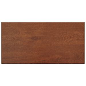 vidaXL Logu palodze Brūna koks 100 x 40 x 4,5 cm PVC