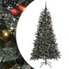 vidaXL Mākslīgā Ziemassvētku eglīte su 300 LED ar statīvu Zaļa 210 cm