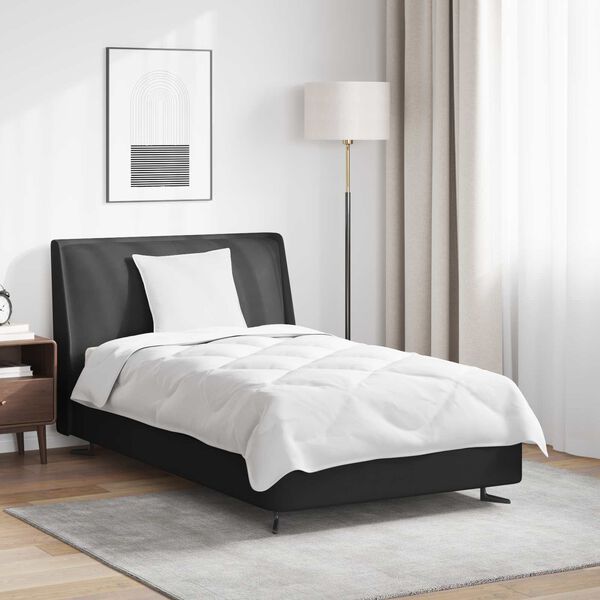 vidaXL Sega ar spilvenu 2 pcs Balts Mikro&scaron;ķiedra