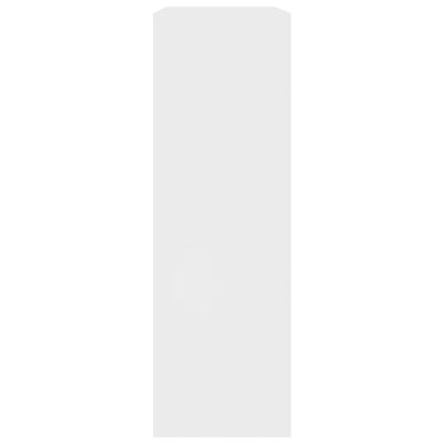 vidaXL grāmatplaukts, balts, 60x24x76 cm, inženierijas koks