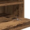 vidaXL Sienas skapī&scaron;i ar LED apgaismojumu televizoram 2 gab Old Wood 40x30x60,5 cm