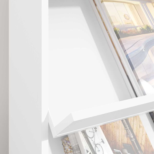 vidaXL Žurnālu statīvs Balts 70 x 41 x 156 cm Inženierijas koks