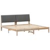 vidaXL Gultas rāmis Brūna 200 x 200 cm Ciets priedes koks