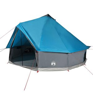 vidaXL ģimenes telts, tipi, 6 personām, zila, ūdensnecaurlaidīga