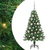 vidaXL Mākslīgā Ziemassvētku eglīte su 150 LED ar statīvu Zaļa 120 cm