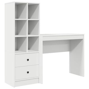 vidaXL Galds Balts 135,5 x 40 x 127 cm 2 gab.