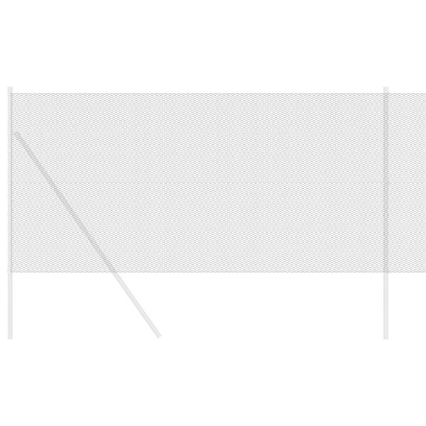 vidaXL Se&scaron;stūra žogs Pelēka 1,4 x 10 m PVC