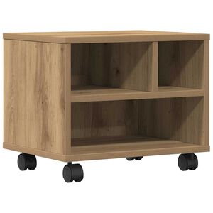 vidaXL Printera statīvs Artisānā ozols 41 x 32 x 34,5 cm