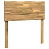 vidaXL Gultas galvgalis ar dabisku malu ROSTOCK Balts 100 cm