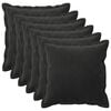 vidaXL Spilvens ar spilvenu HOUTEN 6 gab. Melns Samts