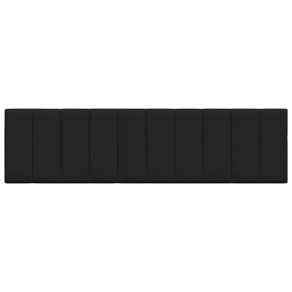vidaXL galvgaļa spilvens, Hanko, melns, 180 cm, audums