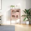 vidaXL Highboard Pink 68x39x107 cm Tērauds