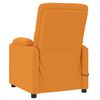 vidaXL elektrisks masāžas krēsls, tumši dzeltens audums