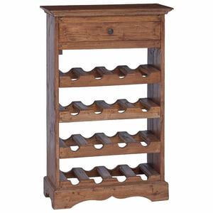 vidaXL Vīna plaukts 55 x 23 x 85 cm Cieta mahagona koks