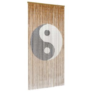 vidaXL Kaitēkļu durvju aizkars krāsains 200 x 100 cm Bambuss