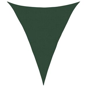 vidaXL saulessargs, 160 g/m&sup2;, tum&scaron;i zaļ&scaron;, 5x7x7 m, HDPE