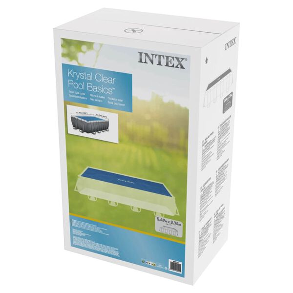 Intex solārais baseina pārsegs, zils, 538x253 cm, polietilēns