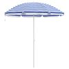 vidaXL Dārza parasols 263 x 263 x 272 cm 170T poliesters Zila un balta