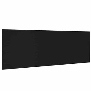 vidaXL Sienas galvgalis, melns, 240x1,5x80 cm, inženierijas koks