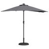 vidaXL Dārza parasols Antracīts 294 x 150 x 223 cm audums