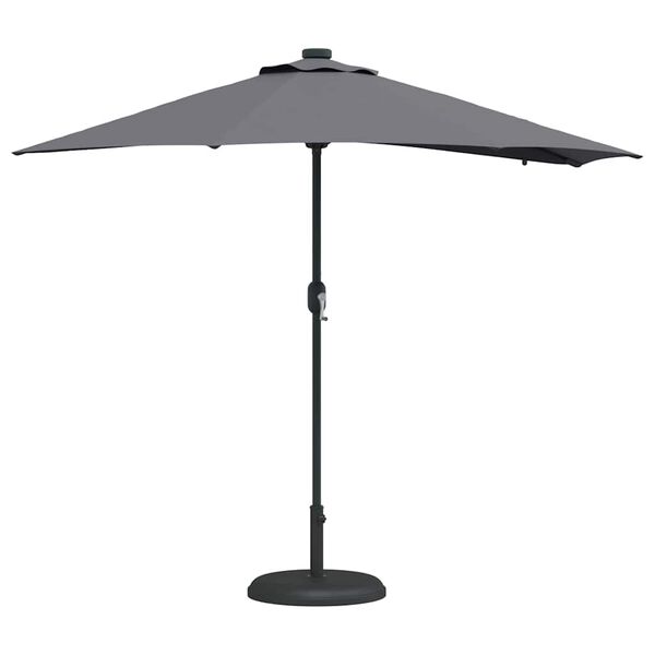 vidaXL Dārza parasols Antracīts 294 x 150 x 223 cm audums