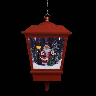 vidaXL piekarama Ziemassvētku lampa ar LED, sarkana, 27x27x45 cm