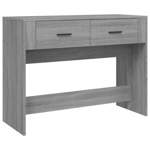 vidaXL kafijas galdiņ&scaron;, pelēcīga ozolkoka, 100x39x75 cm
