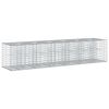 vidaXL Gabions pacelta gulta 2 gab. 260 x 60 x 55 cm Cinkota tērauda