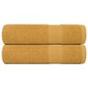vidaXL vannas dvieļi, FROGN, 2 gab., zelta krāsā, 100x150 cm, 360 g/m&sup2;