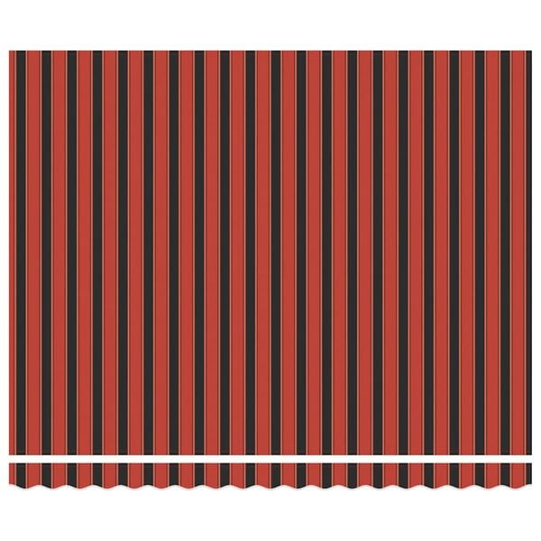 vidaXL izvelkama markīze, oranža, brūna, 4x3 m, audums, alumīnijs