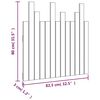 vidaXL sienas galvgalis, 82,5x3x80 cm, priedes masīvkoks